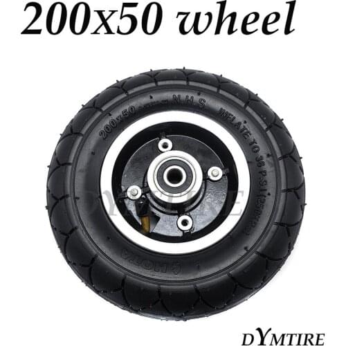200x50 Front Wheel Tire for Mini Electric Scooter 8 Inch Inner Outer Tyre with Alloy Rim