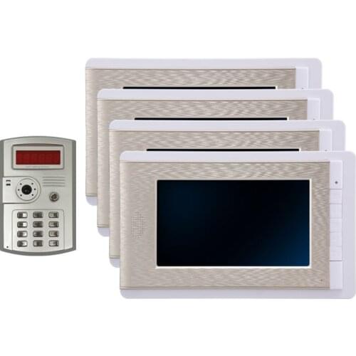 7 Inch Wired Video Door Phone 4 LCD Display
