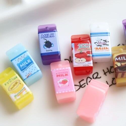 7pcs Miniature Dollhouse Cute Fruit Milk Drinks For Barbies Blyth Doll Kitchen food Accessories
