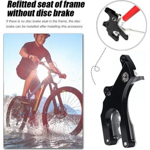 No Disc Brake Fixed Seat Road Bike Bicycle Disc Brake Adapter Converter Aluminum Alloy MTB Bike Parts Accessories