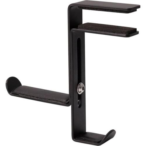 Earphone Accessories Headphone Destop Mount Holder Desk Metal Headphone Holder Hanger Hook For Headset Earphone Table Clamp Clip