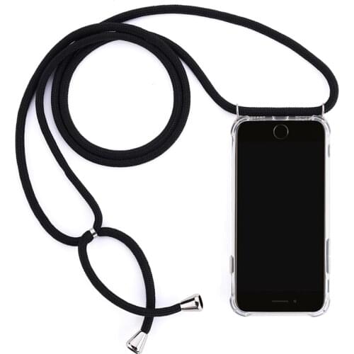 Strap Cord Chain Phone Case for Samsung A3 A5 A7 A6 A8 A9 2017 2018 Necklace Lanyard Coque For Galaxy J3 J5 J7 2016 2017 Case