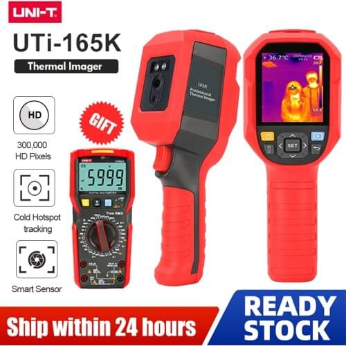 UNI-T UTi165K HD Infrared Thermal Imager Camera Floor Heating Detector Temperature Range -10°C ~400°C 2.8-inch TFT screen