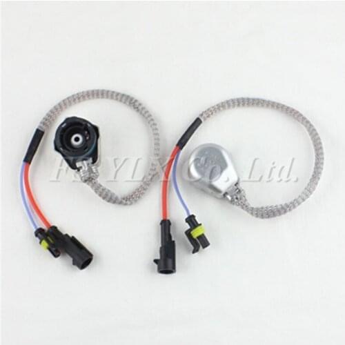 FSYLX 4x D2S D2R D2C metal Xenon HID Bulb adapter connector harness socket wire cable D2S D2R D4 AMP plug HID adapter converter