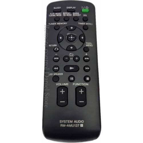 Hi-fi Audio Music System for Sony RM-AMU137 Remote Control RDH-GTK33 RDH-GTK33IP RDH-GTK37IP NEW Original