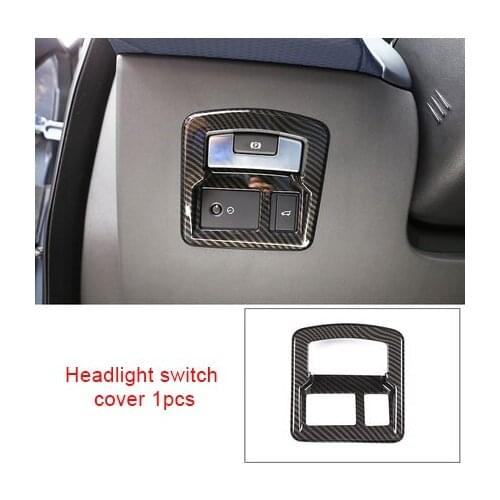 For Land Rover Range Rover Velar carbon fiber Headlight switch cover 1pc