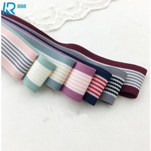 16mm / 1.6cm High quality stripe cotton ribbons DIY accessories hand made cotton tape 5 yards/lot