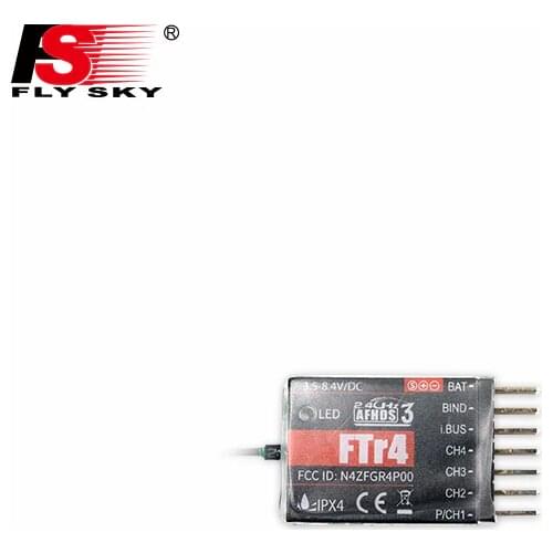 FLYSKY FTr4 2.4G 4CH AFHDS3 PWM PPM IBUS SBUS Mini Receiver for RC Vehicle Car Boat NB4 PL18 Remote Transmitter DIY Parts