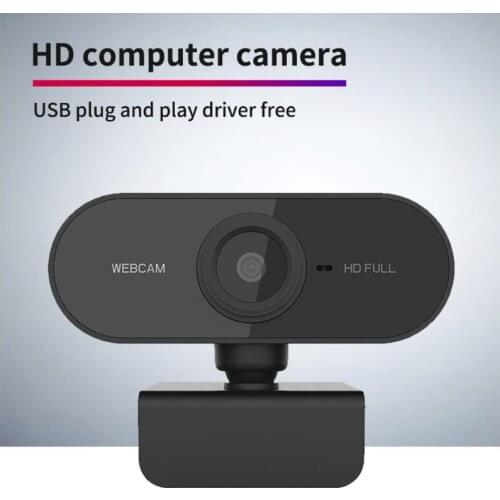 1080P HD Webcam Mini PC Computer WebCamera With Microphone Rotatable Cameras For Live Broadcast Video Calling Conference Work