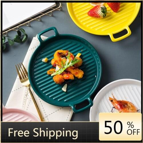 Kawaii Plate And Bowls Set Luxury Portable Kitchen Dishes And Plates Sets Dinner Tableware Aparelho De Jantar Serving Platter