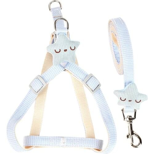 Adjustable Star Chest Back Traction Rope Pet Outdoor Walking For Small Medium Sized Dog Chihuahua Terier Puppy Accessories