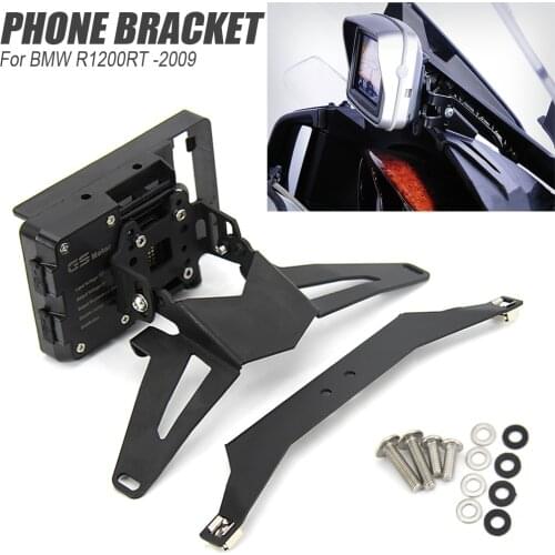 New For BMW R 1200 RT R1200RT Below 2009 2008 2007 2006 Navigation Bracket Motorcycle GPS Navigator USB Charging Phone Holder