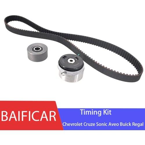 Baificar Brand New Genuine Idler Pulley Belt Tensioner Kit 24422964 55574864 24436052 For Chevrolet Cruze Sonic Aveo Buick Regal