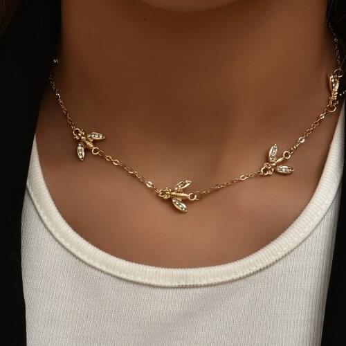 New Korean Jewelry Fashion Necklace Gothic Statement Necklace Bee Necklace Lover Gift Necklace Women Wholesale Bijoux