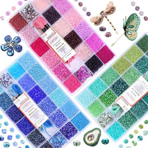 QIAO Kits For Embroidery With Beads