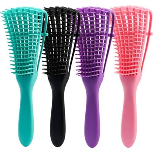 Detangling Brush Dry and Wet Detangler Brush Detangle Comb for Black Afro American Natural Hair 3A to 4C Wavy Kinky Curly