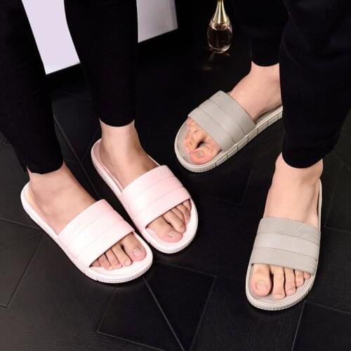 Women Slippers Slides Summer Beach Home Slippers Flat Heel Sandals Men Ladies Couple Shoes Indoor Flip Flops Bathroom Slippers