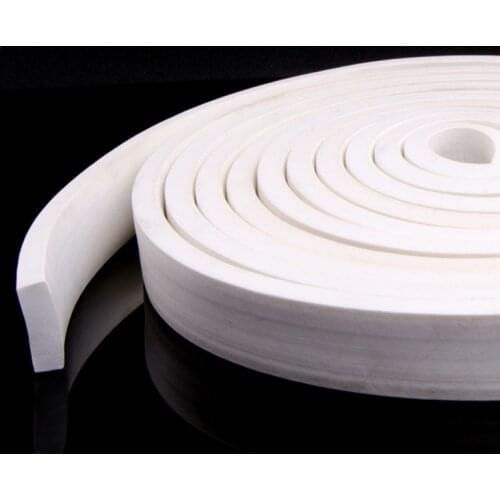 White Foam Weather Sponge Rubber Strip Seal For Doors Windows square 8 - 20mm