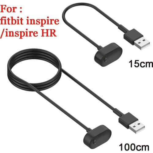 USB Charger for Fitbit Inspire / Inspire HR Smartwatch Charging Cable Fast Charger adapter 15cm 100cm