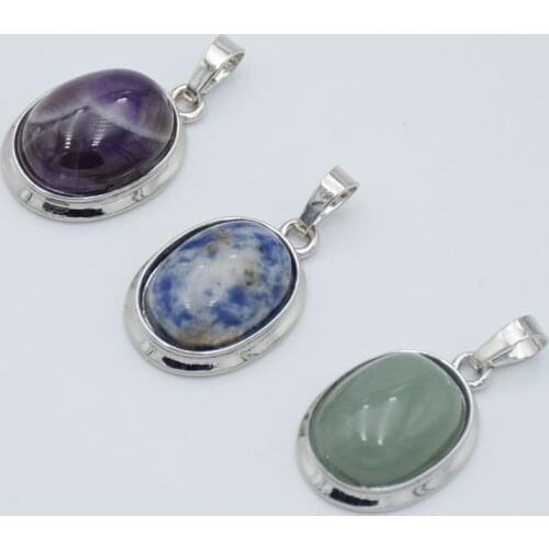 Women Small Size Summer Egg Oval Shape Natural Tiger eye Stone Crystal Charms for Necklaces Pendant Choker Jewelry Accessories