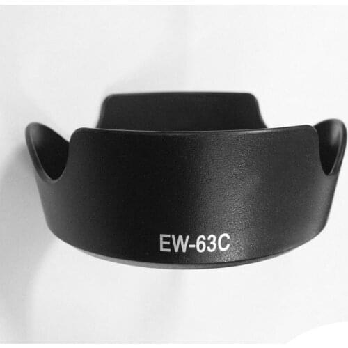 10pcs/lot EW-63C Black/white Flower shape Lens Hood for EF-S 18-55mm f/3.5-5.6 IS STM