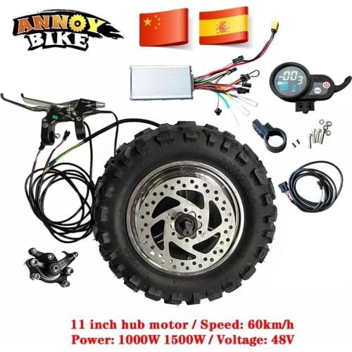 LY 11 inch Hub Motor Kit 48V1000W1500W Electric Motorcycle Engine BuggyGearless TX Motor 60km/h elektrikli bisiklet bicicleta