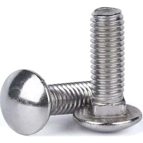 2-20PCS m4 m5 m6 m8 m10 304 stainless steel Carriage Screws Carriage Bolts Shelf Screws Computer Desk Accessories