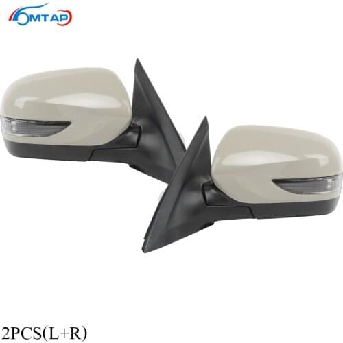 2PCS Side Mirror For Subaru Forester 2011 2012 Outside Rearview Mirror Assy Heated LED turn signal Auto Folding 9Pins