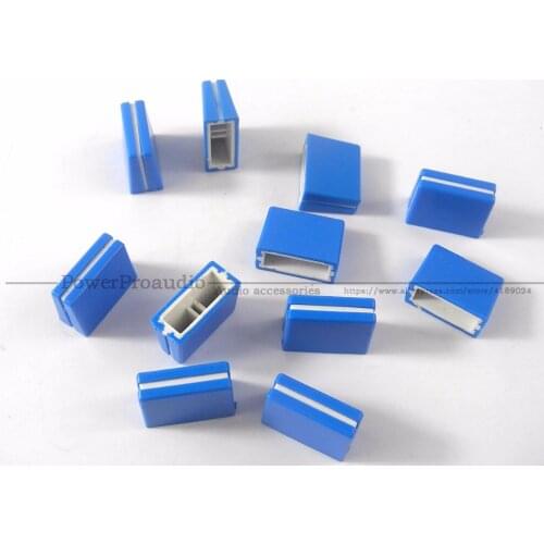 20pcs/lot Channel Crossfader potentiometer Fader Cap Knob For PIONEER DJM-250 350 400 600 700 800 Mixer Blue Color