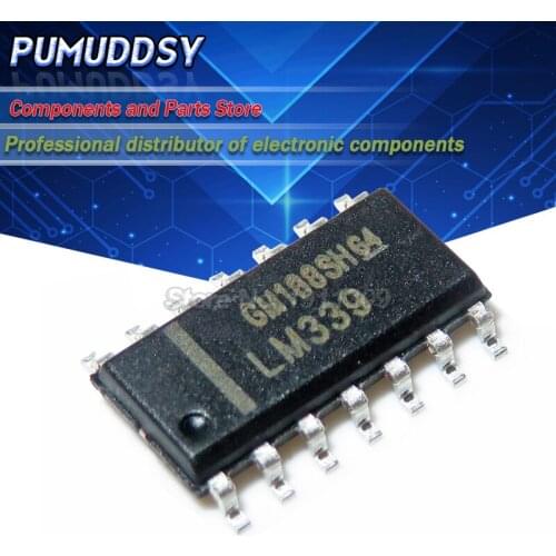 50PCS LM339 LM339DR SOP-14 Comparators Lo-Pwr Quad Voltage