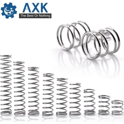 50pcs/Lot 0.9*8*10-50 Small Coil Compression Spring,Stainless Steel Springs,Small Spot Micro Compression Spring For 3D Printer