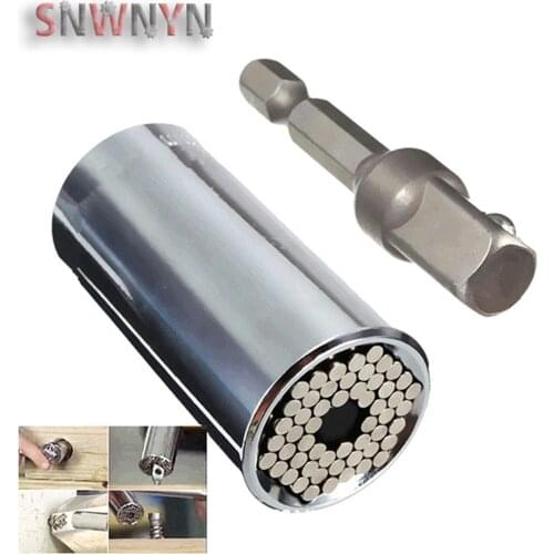 7-19 mm Universal Torque Wrench Set Socket Sleeve Power Drill Ratchet Bushing Spanner Key Magic Multi Hand Tools