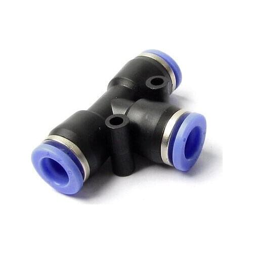 8mm to 8mm One Touch T Joint Connector Pipe Hose Air Quick Connect Fittings PE8