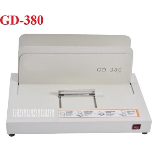 1PC GD-380 A3 A4 Sleeve type automatic glue machine ,financial credentials, document,archives binding machine
