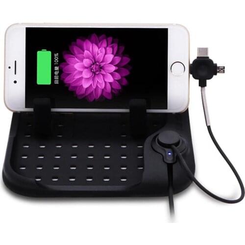 Car Phone Adsorption chargeable Holder Mount in Car Stand No Magnetic Support Mobile Cell Cellphone Smartphone For iPhone xiaomi