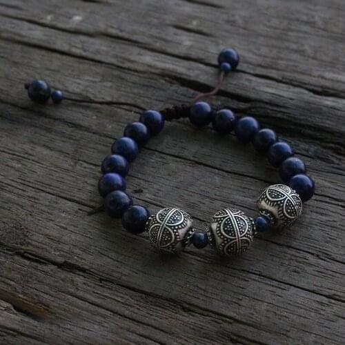 8mm Stones Beads Handmade Mala Bracelet, Compliments The Third Eye, Yoga Bracelet, Meditatio Bracelet, Wrist Mala, Gifts For You