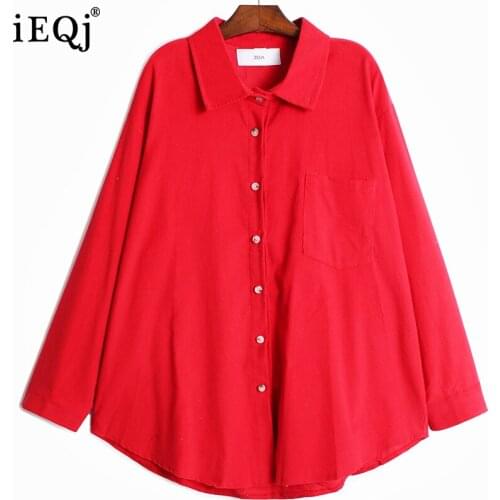 Женские вельветовые рубашки IEQJ China At AliExpress