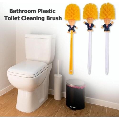 Creative Donald Trump Toilet Brush Home Cleaning Tool Make Toilet Great Again Paper Bathroom Cleaning Accessories