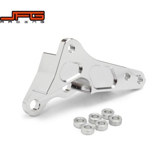 Motorcycle CNC Brake Disc Adapter Bracket 4 Pot Caliper For Husqvarna TE TC FE FC 125 250 300 350 450 Pit Dirt Bike 2014 2015