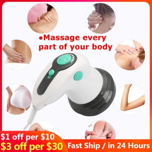 6 in 1 Full Relax Tone Spin Body Massager 3D Electric Full Body Slimming Massager Roller Cellulite Massaging Smarter Device