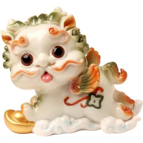 Cute Brave Troops Car Interior Display Decoration Lucky Pixiu Wealth Car Dashboard Ornament Car Home Decor Auto Accessories