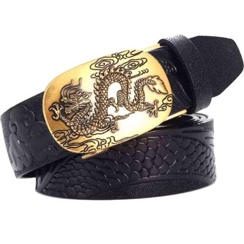 Genuine Leather Belt NEW Mens Leather Ratchet Belt 110cm-125cm Luxury male Waistband width:3.5cm
