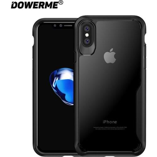 New Arrival Black/Red/Grey Soft TPU Cover Transparent Business Silicone Shockproof Armor Case Protective Shell For iPhone X 10