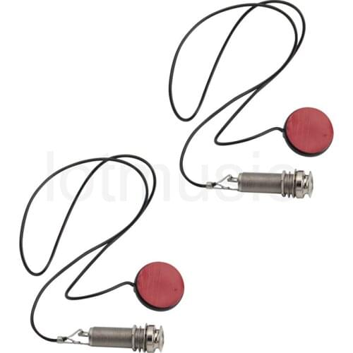 Single Head Passive Ukulele Pickup with Endpin Jack for Ukelele Uke Parts Chrome Pack of 2