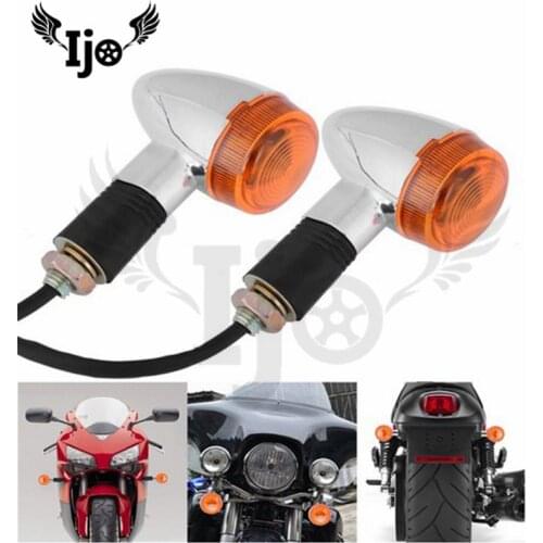 Motorcycle white Amber Round 10mm Turn Signals Light For Harley Dirt Bike Honda Yamaha Kawasaki Suzuki ATV Aprilla