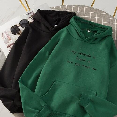 Chic Hoodies Sweatshirts Women Girls Korean Casual White Black Pullover Hoodie Moletom Feminino Harajuku Female Streetwear