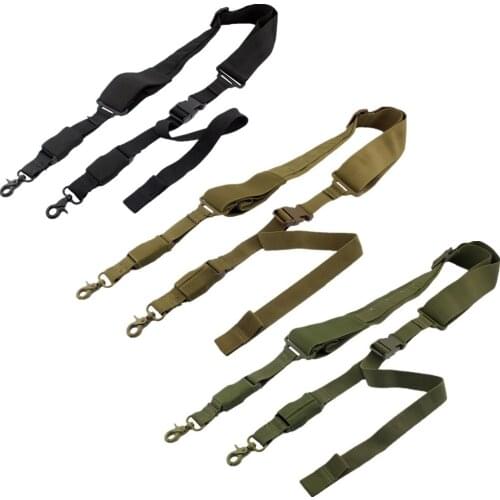 Tactical Adjustable 2 Points Gun Rifle Sling Bungee Hunting Gun Strap Molle Outdoor Rifle Sling Hunting Gun Sling