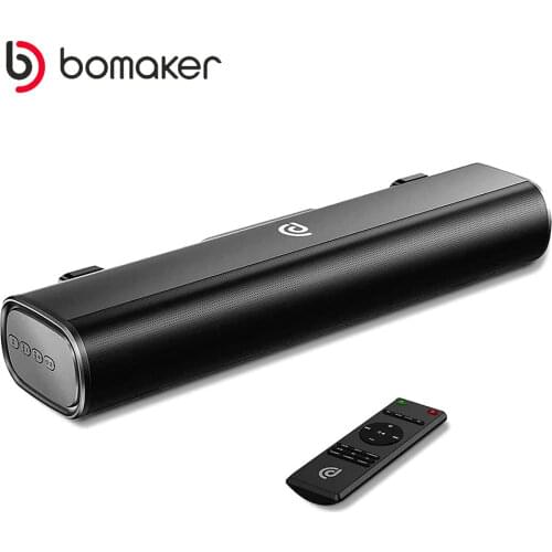 BOMAKER Sound Bar TV Speaker 50W Bluetooth 5.0 PC Theater Aux 3.5mm Wired and Wireless Home Surround SoundBar Stereo Speaker