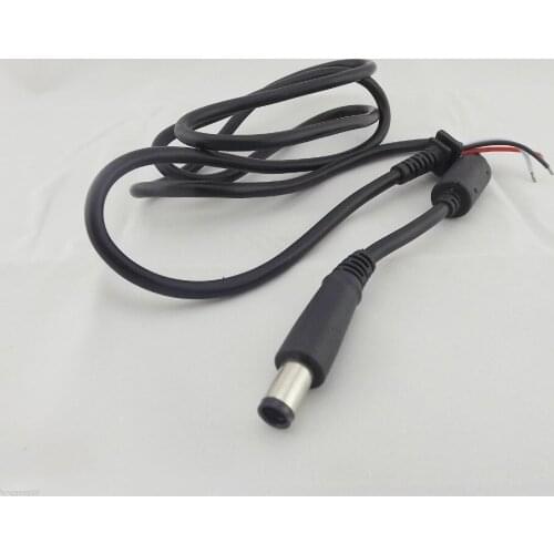 10pcs DC Power 7.4 x 5.0mm Male Plug Socket Connector Cord Cable for HP DELL 1.2M Cable