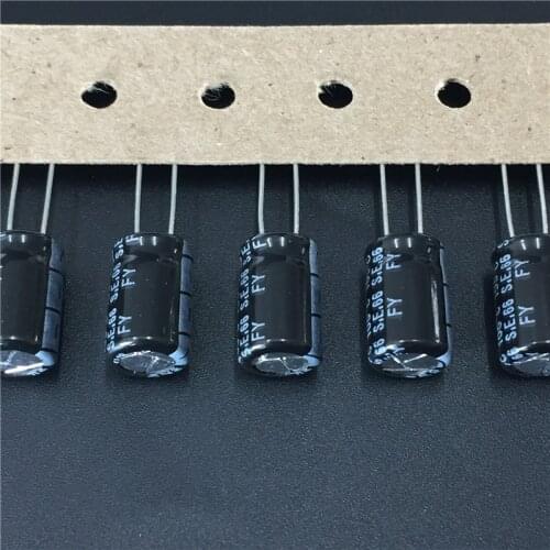 100pcs 47uF 100V SUNCON(SANYO) FY series 8x12mm 100V47uF Aluminum Electrolytic Capacitor